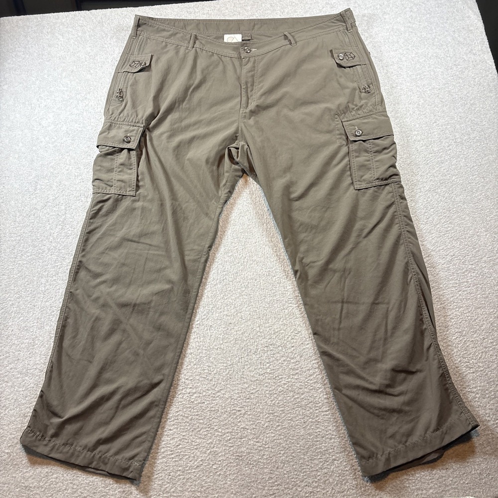 Clothing Arts Cargo Pants Mens 42x30 Grey P^cubed Pick-Pocket Proof Travel Nylon